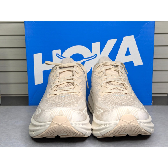 Hoka One One Shoes Mens 13 Beige Sand Clifton 9 NEW 1127895-SSEG Running Sneaker - Picture 8 of 11